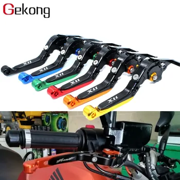 

High-Quality For HONDA X-11 X11 X 11 1999 2000 2001 2002 Motorcycle Adjustable Folding Extendable Brake Clutch Levers LOGO X-11