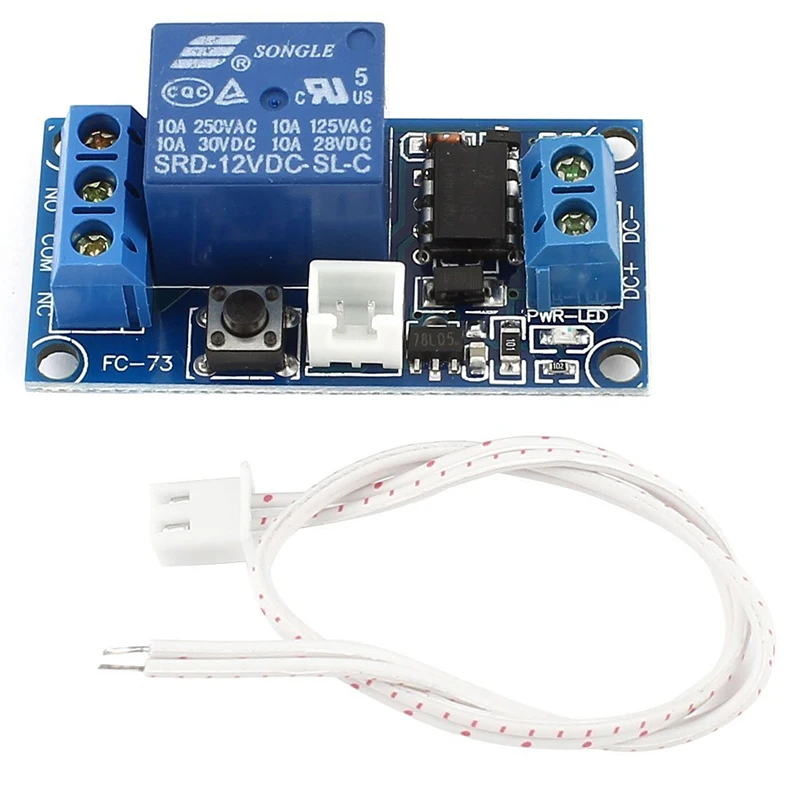 

DC 12V 1-CH Bistable Self-Locking Relay Expansion Circuit Board Module