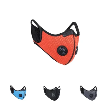 

1Pc Windproof Dustproof Masks Filters Outdoor Riding Sports Anti Fog Activated Carbon Face Cover Anti-Pollution Breathable Masks