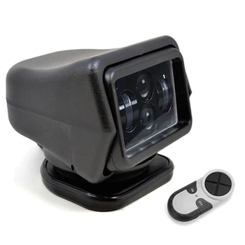 

1Pcs 60W DC 12/24V LED Searchlight Wireless Remote Control Spotlight for Car Boat Vehicles Wrangler Beam