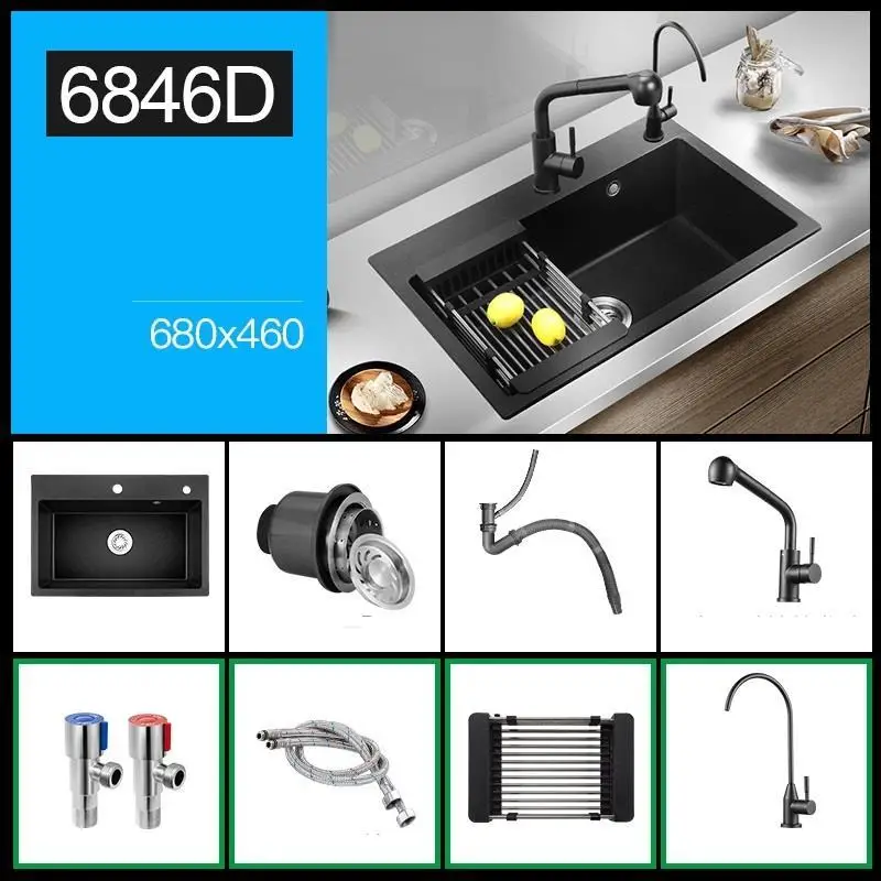 MODEL P Banheiro Umywalka Lavello гранит Keuken Gootsteen Portatil Lavandino Fregadero De Cocina Cuba Pia Cozinha Lavabo кухонная раковина - Цвет: MODEL P
