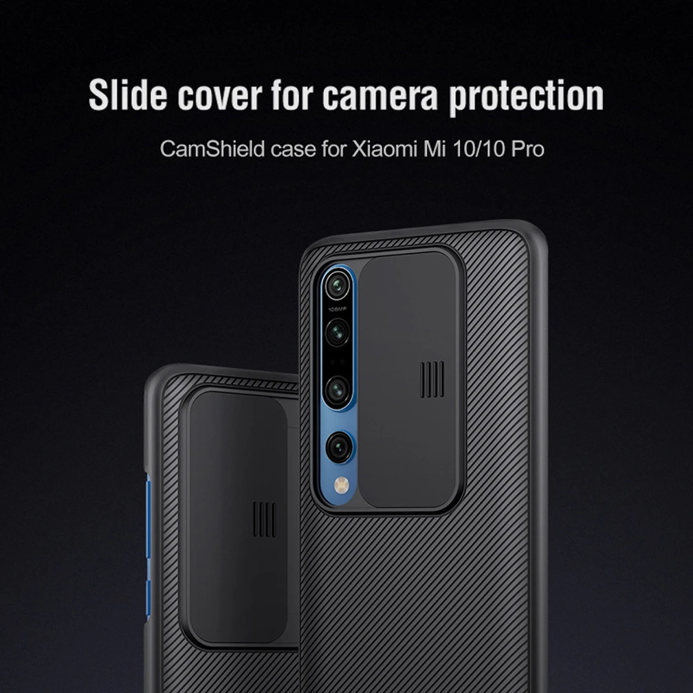 For Xiaomi Mi 10 Case NILLKIN CamShield Case Slide Camera Cover Protect Privacy Classic Back Cover For Xiaomi Mi 10 Pro