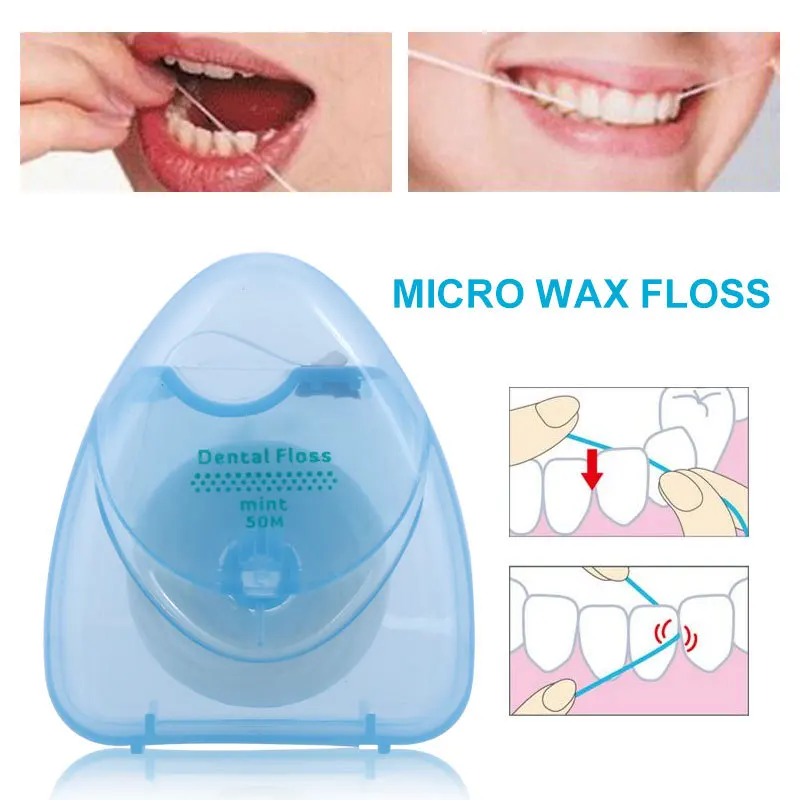 buy 1PC Dental Flosser Toothpicks Interdental Brush Teeth Stick Toothpicks Floss Pick Oral Hygiene Clean Wire Tool 50M