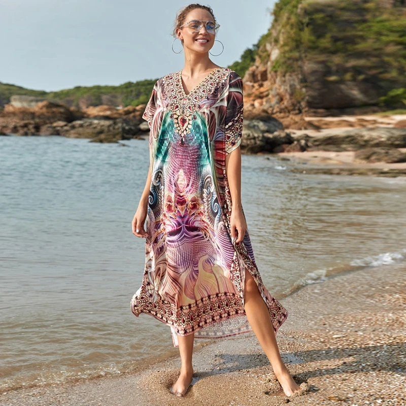 Long Maxi Dress Summer Resortwear 