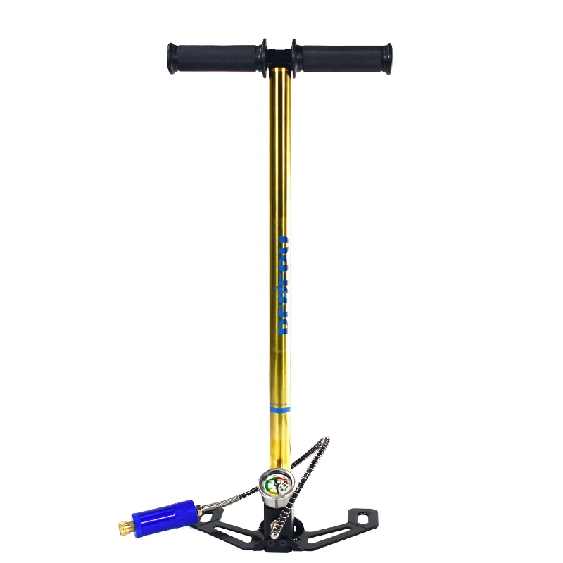 

300bar 30mpa 4500psi 3 Stage Hand Operated PCP Pump For Air Paintball , Mini High Pressure Compressor For Car Bicycle Hunting