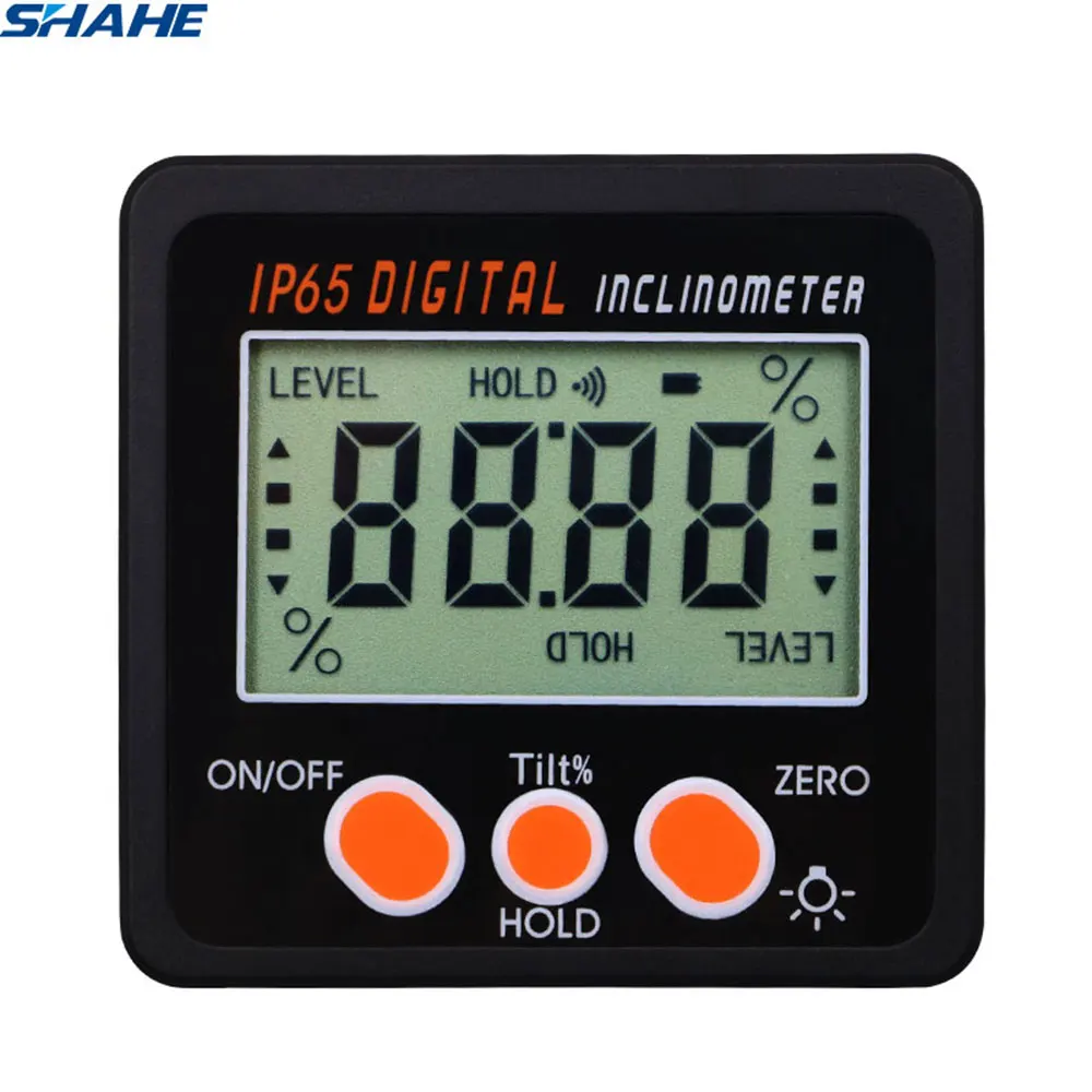 4*90° Level Box Gauge Digital LCD Protractor Magnetic Inclinometer Angle Finder