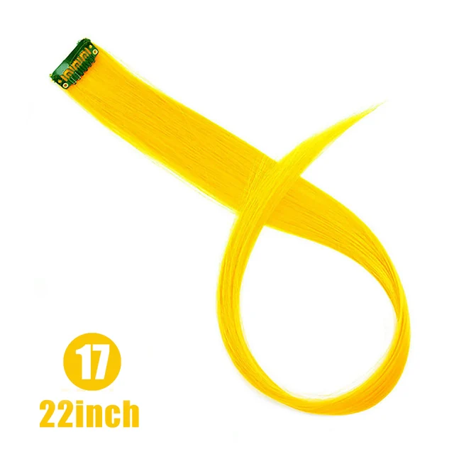 Lupu Rainbow Highlighted Synthetic Hair Girl One Chip In Hair Extension Hairpin Long Straight Hair Clip For Hair False Hair 17