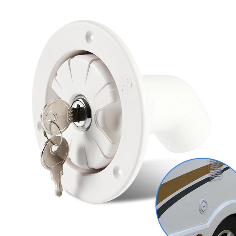 Water Fill Hatch Inlet Gravity Fresh Water Fill Hatch Inlet Filter Lockable for RV Boat Camper Trailer Caravan Accessories
