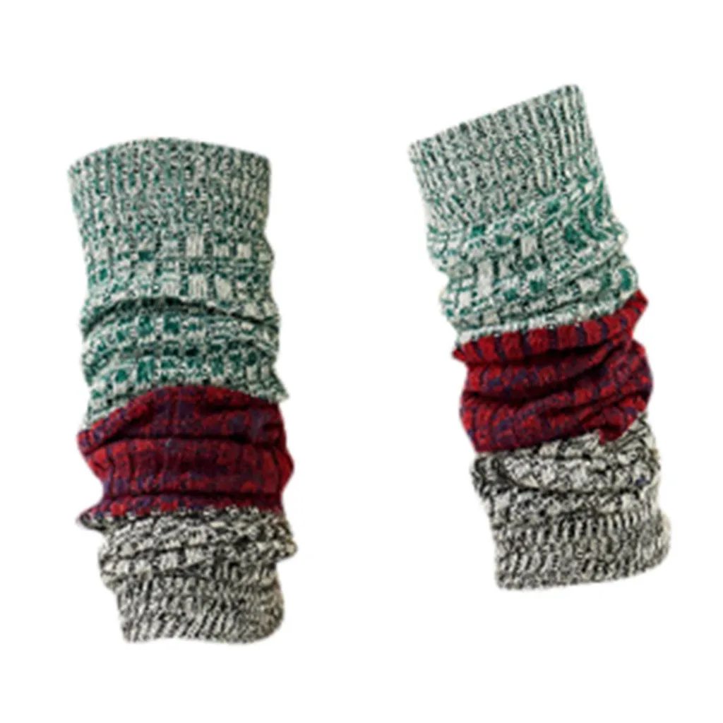 Зеленый Женские носки, calcetines, для девушек, женщин, до бедра, выше колена, Длинные однотонные чулки, теплые skarpetki - Цвет: Зеленый