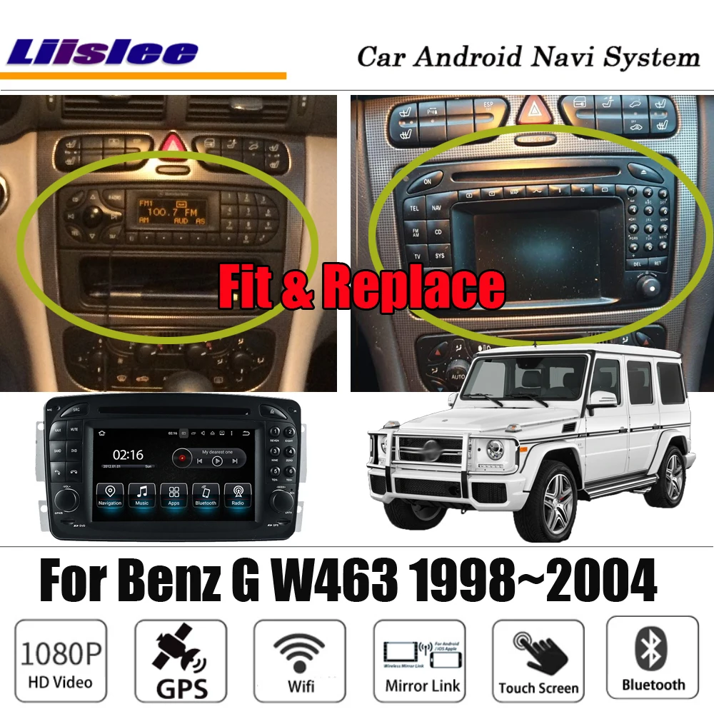 Android для Mercedes Benz G W463 1998 ~ 2004 стерео Carplay HD экран CD DVD карта GPS навигация