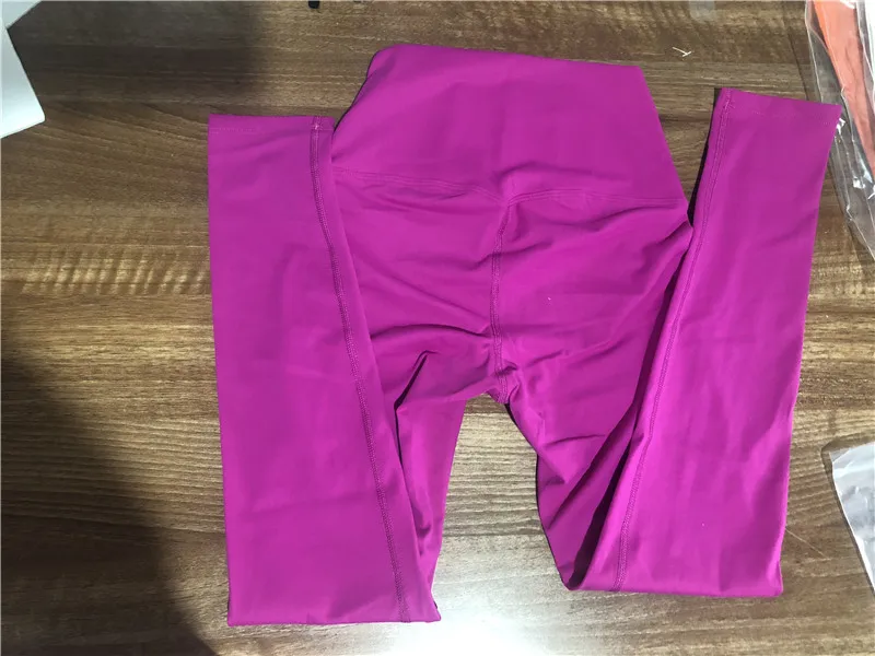 Lulu Quality Leggings Sport Women Fintess Tight High Waist Yoga Pant Butter Soft Gym Clothe 100%squat Proof Compression Athletic