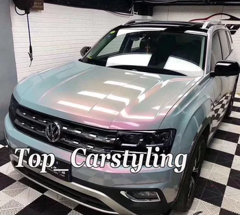 

Ultra Gloss Storm Gray Purple shifting Vinyl Wrap For Whole car wrap foil PROTWRAPS Low tack glue Like 3M Quality 1.52X18m