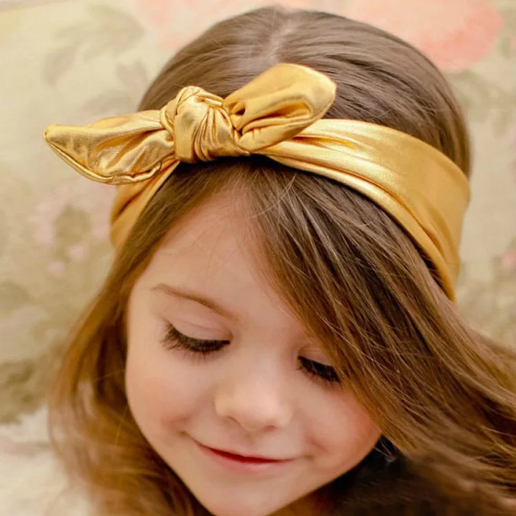 

AliExpress Children Bronze Rabbit Eared Hair Band Play Section Elastic Headband Baby Hair Accessories Europe And America New Pro