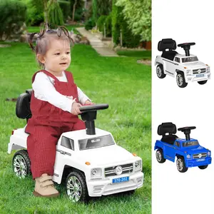 HOMCOM Quad Correpasillos Niño Coche sin Pedales para Bebé Juguete Andador  Estilo Carrera con Orador 60x38x42cm Rojo