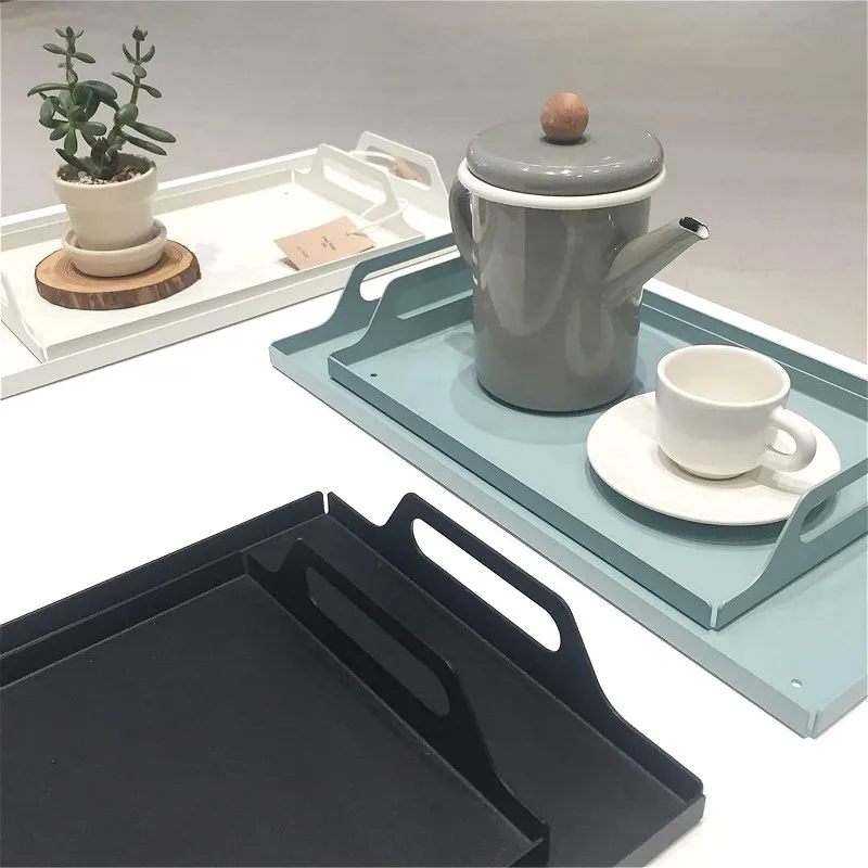 

Nordic Metal Tray Macaron Fruit Cake Milk Storage Dish Jewelry Display Tray Organizer Home Storage Dish Cupcake Organizer S/M/L