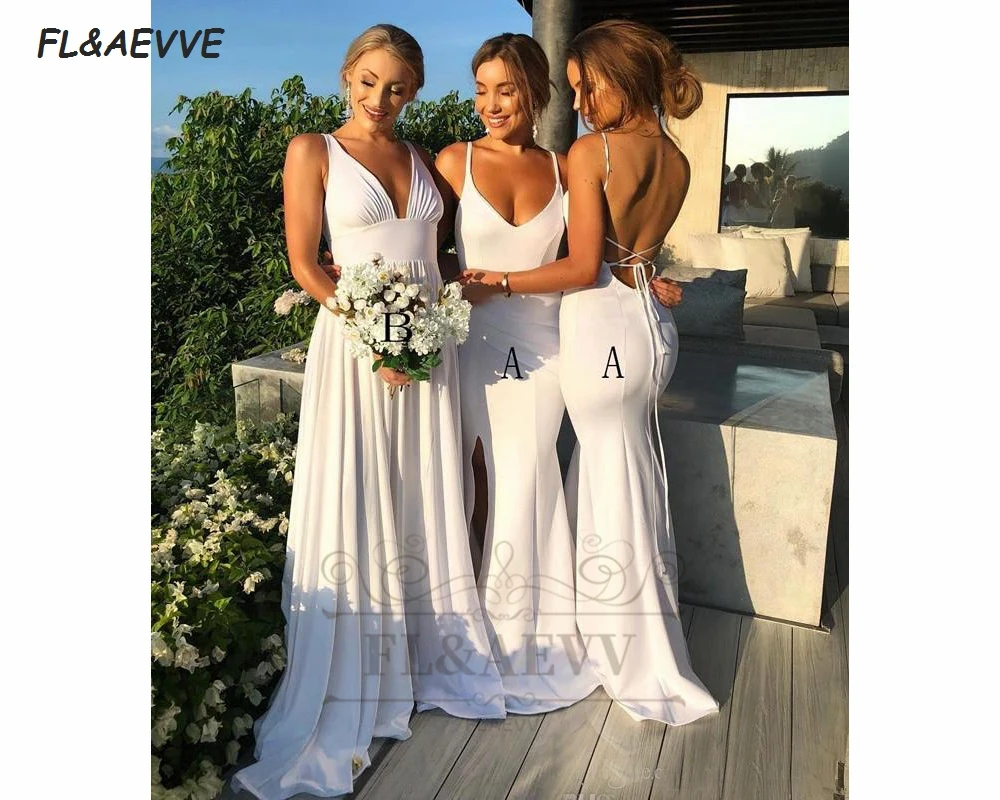 white-satin-bridesmaid-dresses-2020-mermaid