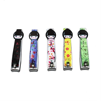 

6 Piece Japanese Doll Nail Clipper Stainless Steel Clipper & Trimmer Color Sent Randomly Nail Clippers Professional