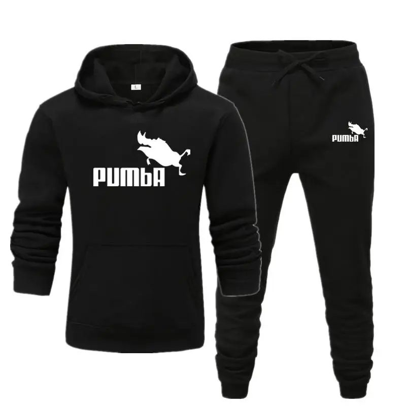 Новый модный мужской костюм с капюшоном PUMBA брендовый спортивный для мужчин и