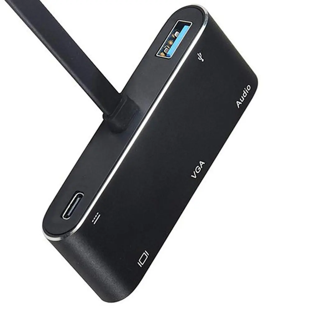 Usb C к Hdmi Vga адаптер Hdmi/Vga/Аудио/USB3.0 порт+ USB C порт(PD) конвертер для Macbook samsung ноутбука