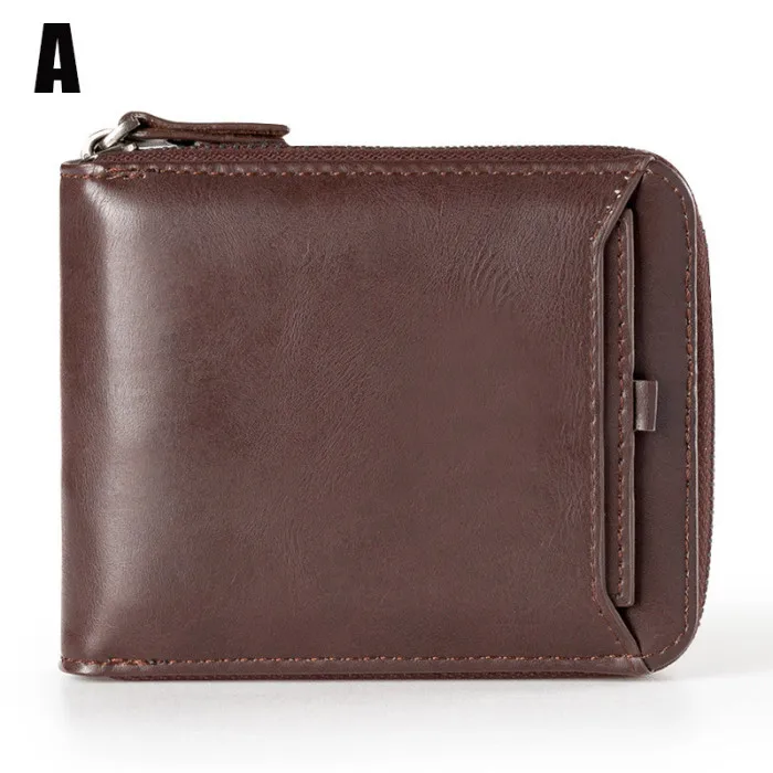 Новинка, мужской модный кошелек-держатель для карт, Cartera Hombre, мужские короткие кошельки из искусственной кожи на молнии, мужские подарки, кошелек для монет