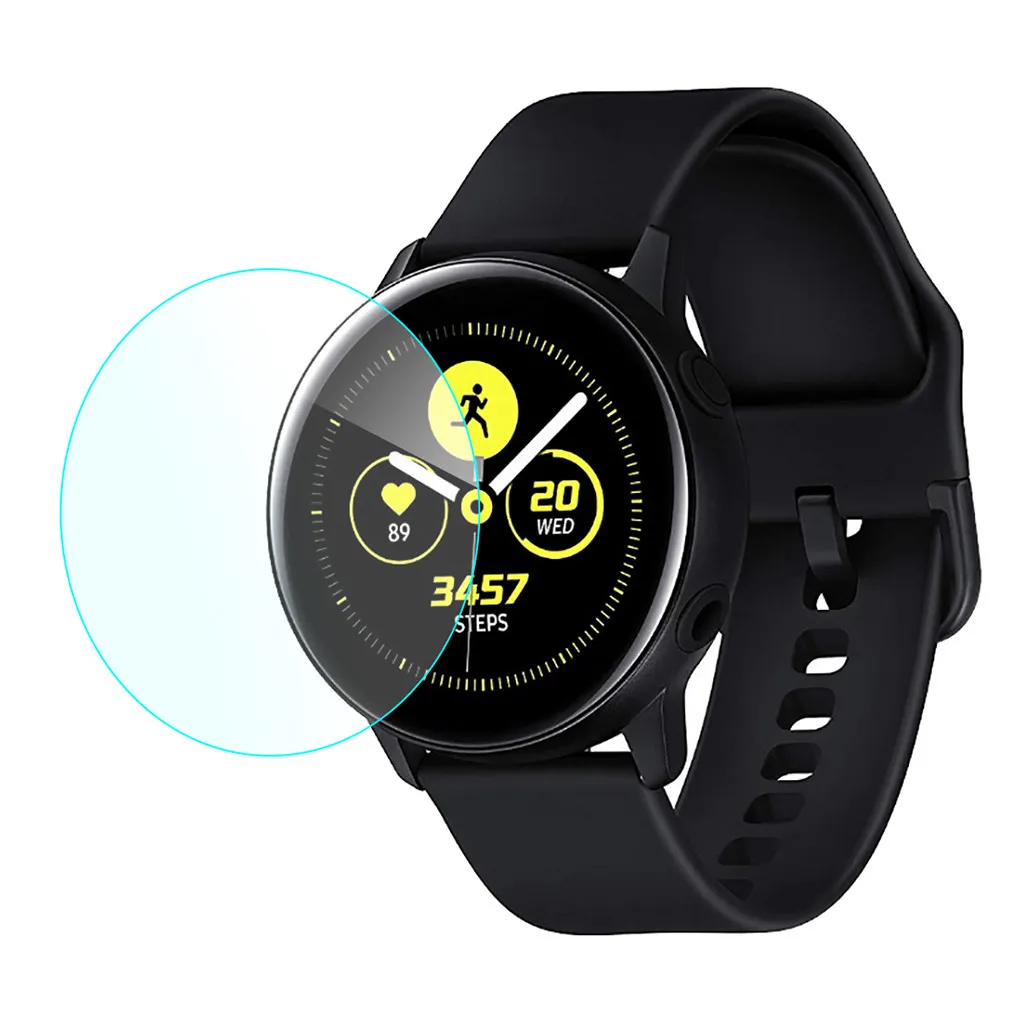 

1 3pcs Tempered Glass Screen Protector For Samsung Galaxy Watch Active 2 44mm 9H Hardness Smart watch Gurad Film @40