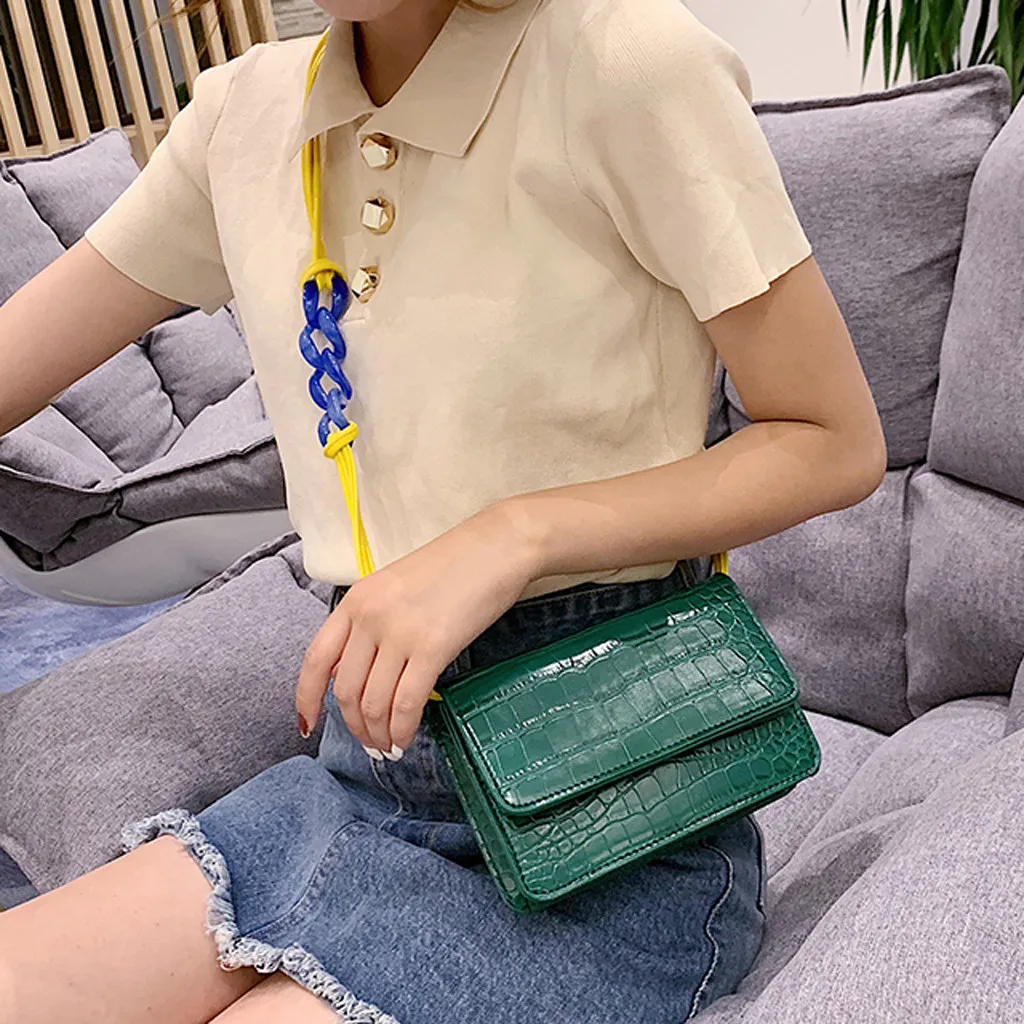 OCARDIAN Handbag Crocodile Crossbody Bags For Women Shoulder Bag Brand Designer Women Bags Luxury PU Leather Bag Handbag O21