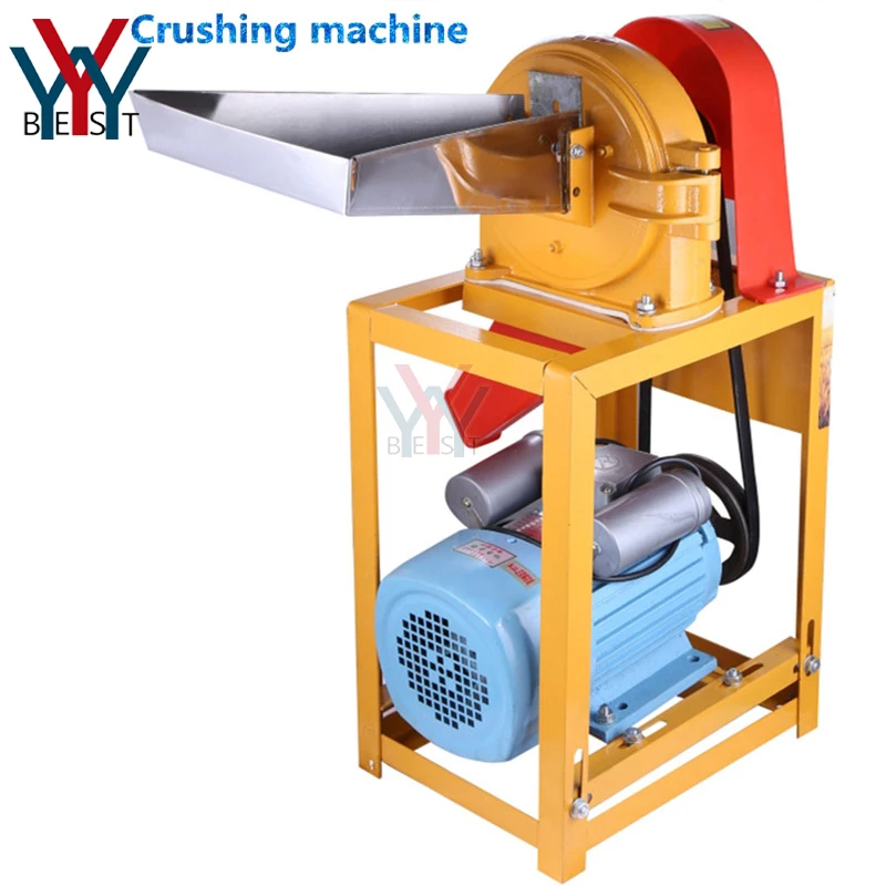 220V Multifunction Electric Grain Flour Mill Machine Jaw Crusher Shredder Pulverizer Grinder for Herb corn rice wheat coffee | Бытовая