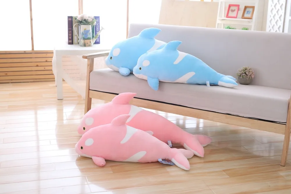 70 см 85 см Kawaii КИТ розовый синий кит мультфильм диван в виде животного кровать Nap подушка кукла для влюбленных детские игрушки