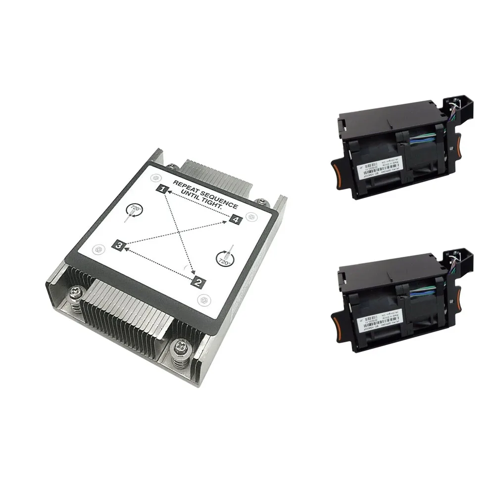 

00KC912 00FK457 FOR Lenovo 1U X3550 M5 heatsink and 00FK343/00MV395 Cooling FAN