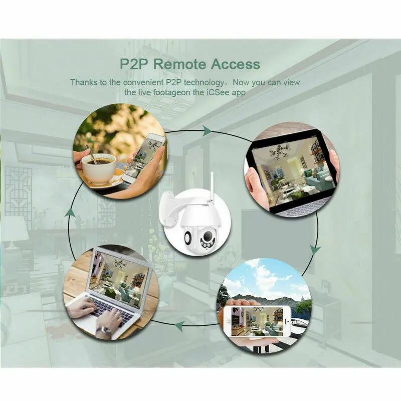 Открытый водонепроницаемый WiFi 1080P HD Безопасности IP ИК камера ночного видения веб-камеры
