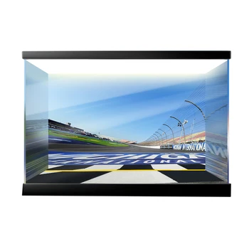 

3mm THK Patterned Building Block Acrylic Display Box For Ducati V4 R 42107 (No Model Kit) For Children Kids Toys - Double Lights