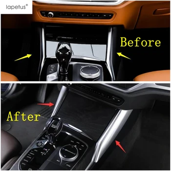 

Lapetus Accessories Fit For BMW 3 Series G20 2019 2020 Center Control Gear Shift Panel Molding Cover Kit Trim / Carbon Fiber ABS