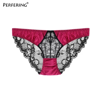 

Perfering Woman Panties Sexy Lace New Panty Underwear For Woman UnderpantsMesh Panties Tong Breathable Hollow Transparent Solid
