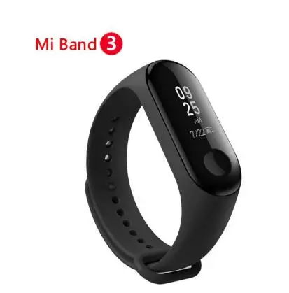 Xiaomi mi полоса 4/полоса 3/полоса 2 AMOLED экран mi band 4 Smartband фитнес-трекер Bluetooth Спорт водонепроницаемый смарт-браслет - Цвет: xiaomi band 3