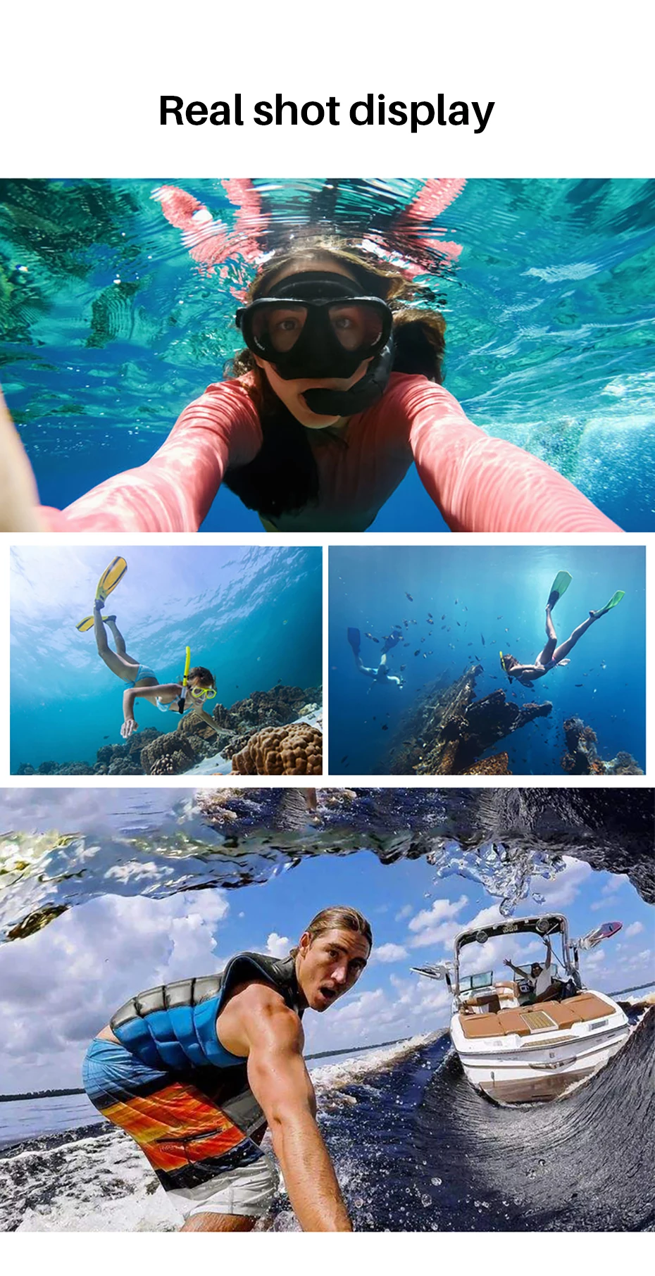 RUIGPRO Водонепроницаемый Чехол 45 м чехол для дайвинга для Gopro Hero 8 чехол для подводной фотосъемки чехол с фильтром для объектива для Gopro 8