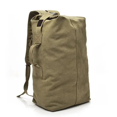 Большой Вместительный рюкзак, мужская дорожная сумка, рюкзак для альпинизма, мужской багажный холщовый мешок, сумки на плечо для мальчиков, мужские рюкзаки - Цвет: Khaki