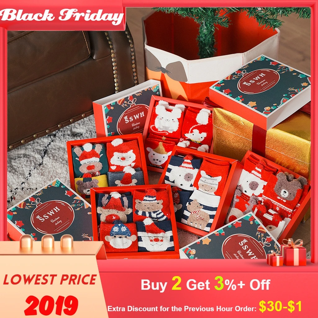 Рождественские носки, 4 пары, носки унисекс для взрослых, хлопковые рождественские махровые толстые теплые носки Skarpetki Damskie