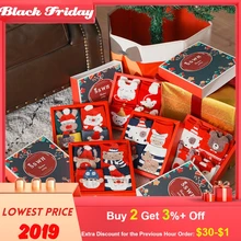 Рождественские носки, 4 пары, носки унисекс для взрослых, хлопковые рождественские махровые толстые теплые носки Skarpetki Damskie