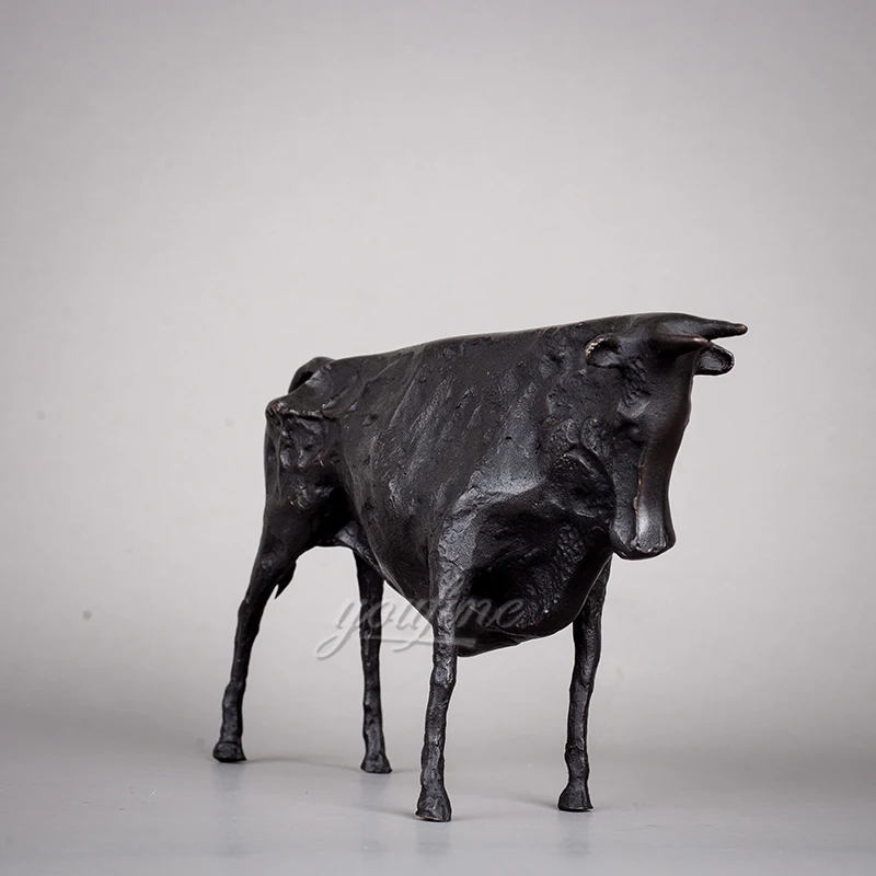 Picasso Bronze Bull Statue Abstract