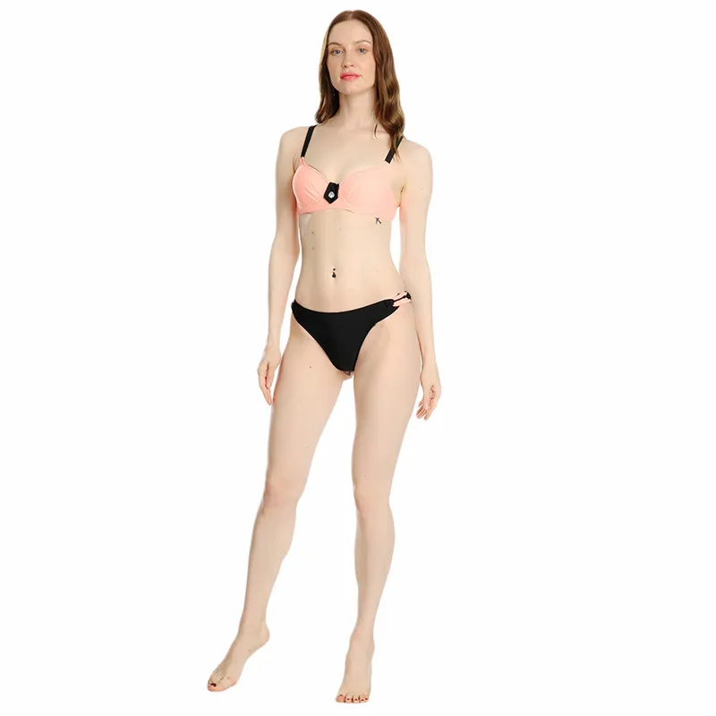 Женский спортивный комплект с бюстгальтером модный купальный костюм из двух