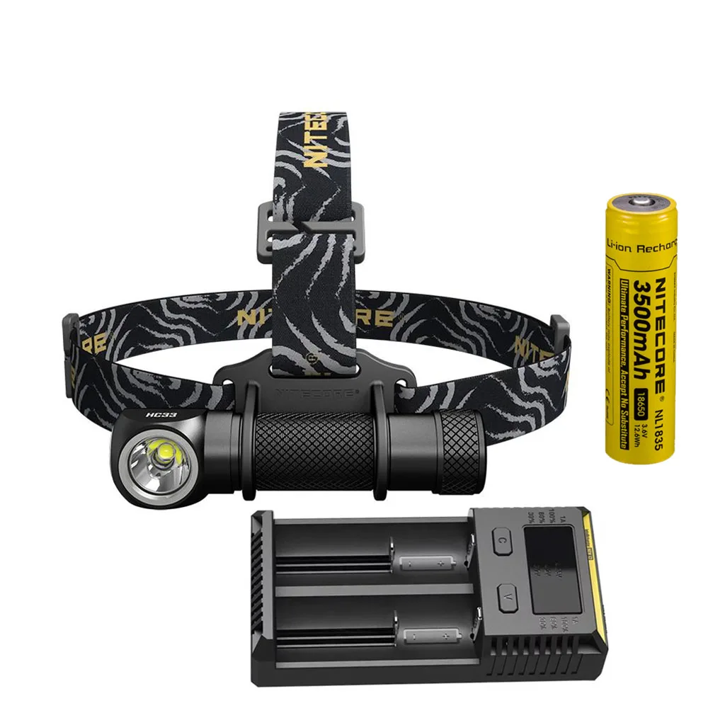 NITECORE HC33 портативный налобный фонарь CREE XHP35 HD max 1800 люмен луч бросок 187 м головной светильник 8 режимов работы наружный головной светильник - Испускаемый цвет: HC33 NL1835 I2