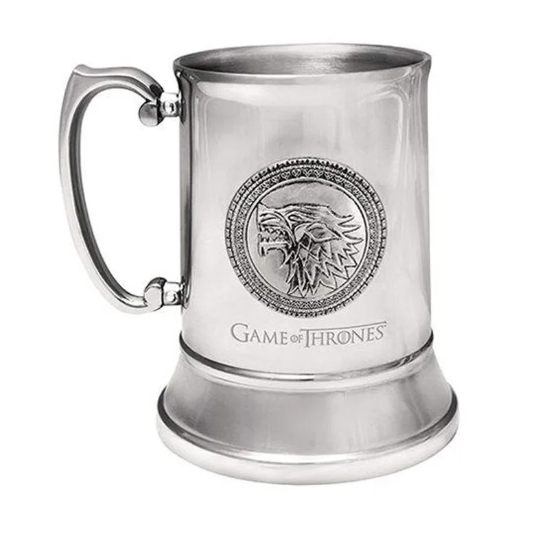 

Game Of Throns Iron Throne Tankard 304 Stainless Steel Wolf Cups The Seven Kingdoms 3D Medieval Beer Mug Dragon