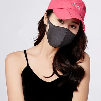 

2020 Cotton Anti-dust Mask Flu Face Mask Unisex PM2.5 Washable Reusable Anti Haze Mouth Mask breathable Warm Mask Black Mask