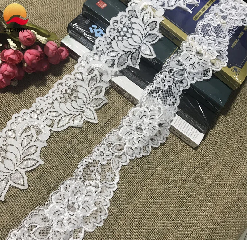 

!6.7-8.5cm S2451 exquisite stretch lace is used for sewing quilts for wedding dress with applique neckline