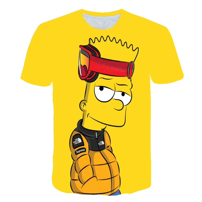 Модный топ с 3D принтом 2020 Мужская индивидуальная футболка элегантным мультяшным