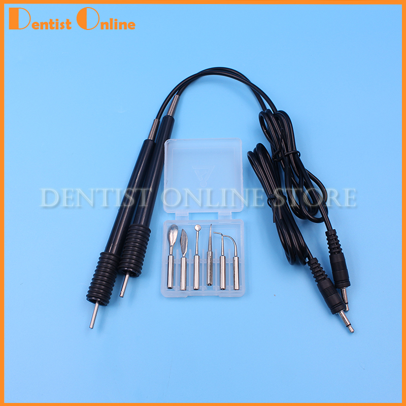 6 pcs Dental Electric Waxer Tips Set + 2 pcs Replacement Wax Carving Knife Pen Pencil Free Shipping