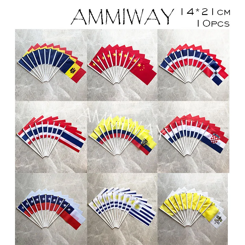 Флаги AMMIWAY 14x21 см 10 шт. | Дом и сад