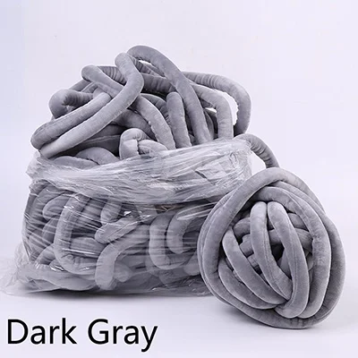 Dark Gray Meetee 2 шт(1 шт = 500 г) Плоский бархат ядро пряжа хлопок бархат ручное вязание шерсть линия DIY одеяло для собачьей клети, конуры, ткачество пряжи аксессуар - Цвет: Dark Gray