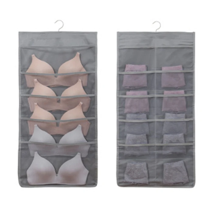 Double Sided Wall Door Closet Hanging Storage Bag Organizer Pouch Oxford Cloth Hanging Bag PAK55