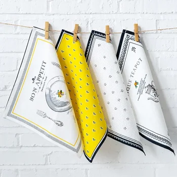 

Linen Towel Breakfast Placemats Simple Mat In The Kitchen Table Washable Table Napkin 4 Pieces In One Pack Size 30*32 Cm Squre
